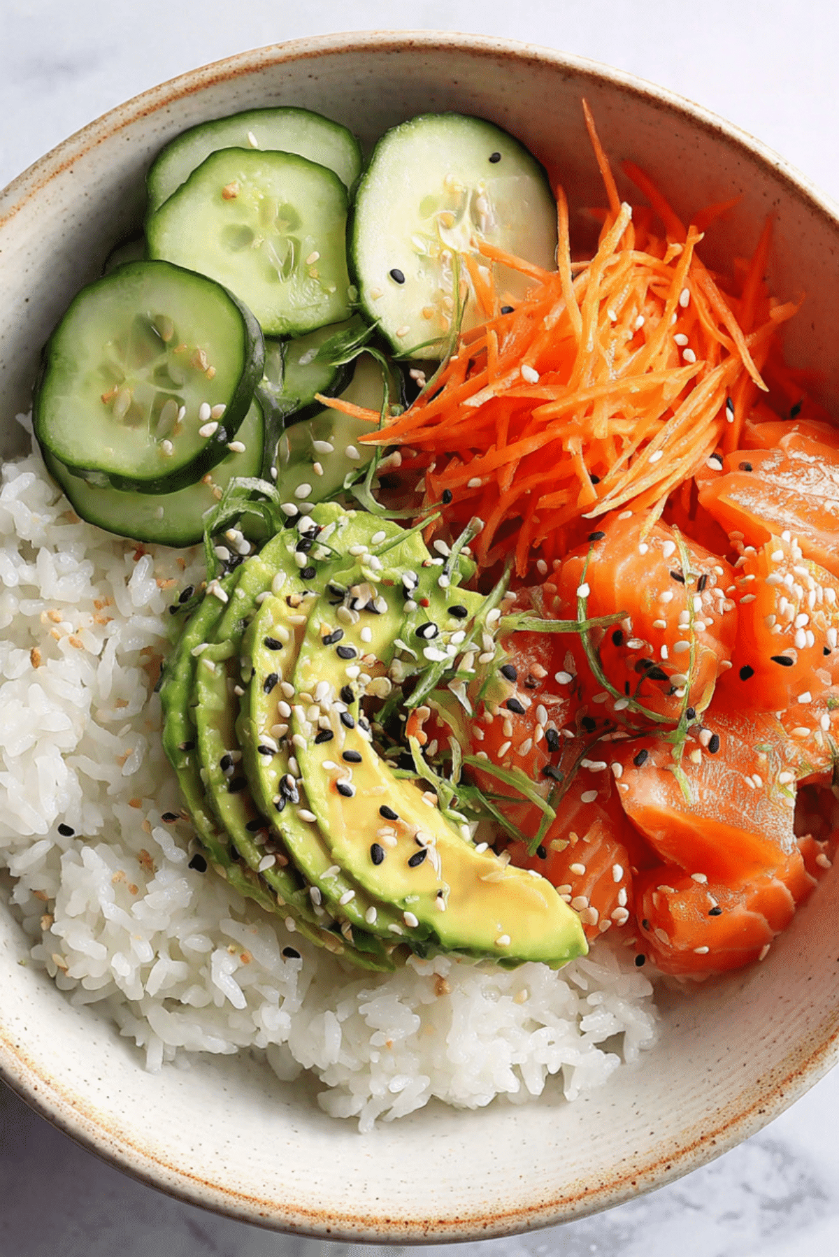 Lemon Garlic Salmon Rice Bowls