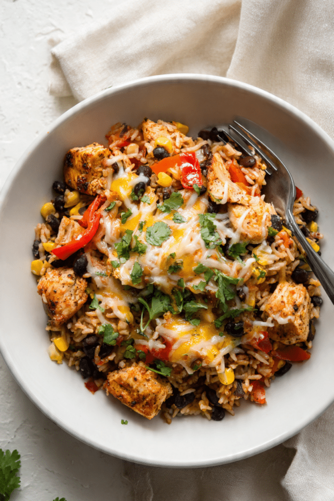One Pan Tex-Mex Chicken and Rice