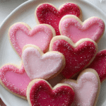 Sparkle Sweetheart Cookies