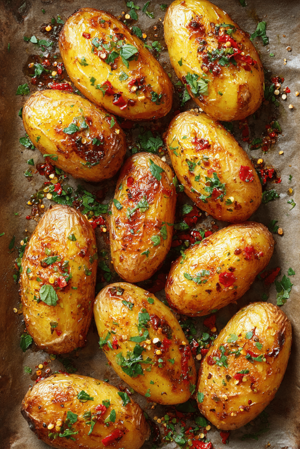Spicy Roasted New Potatoes