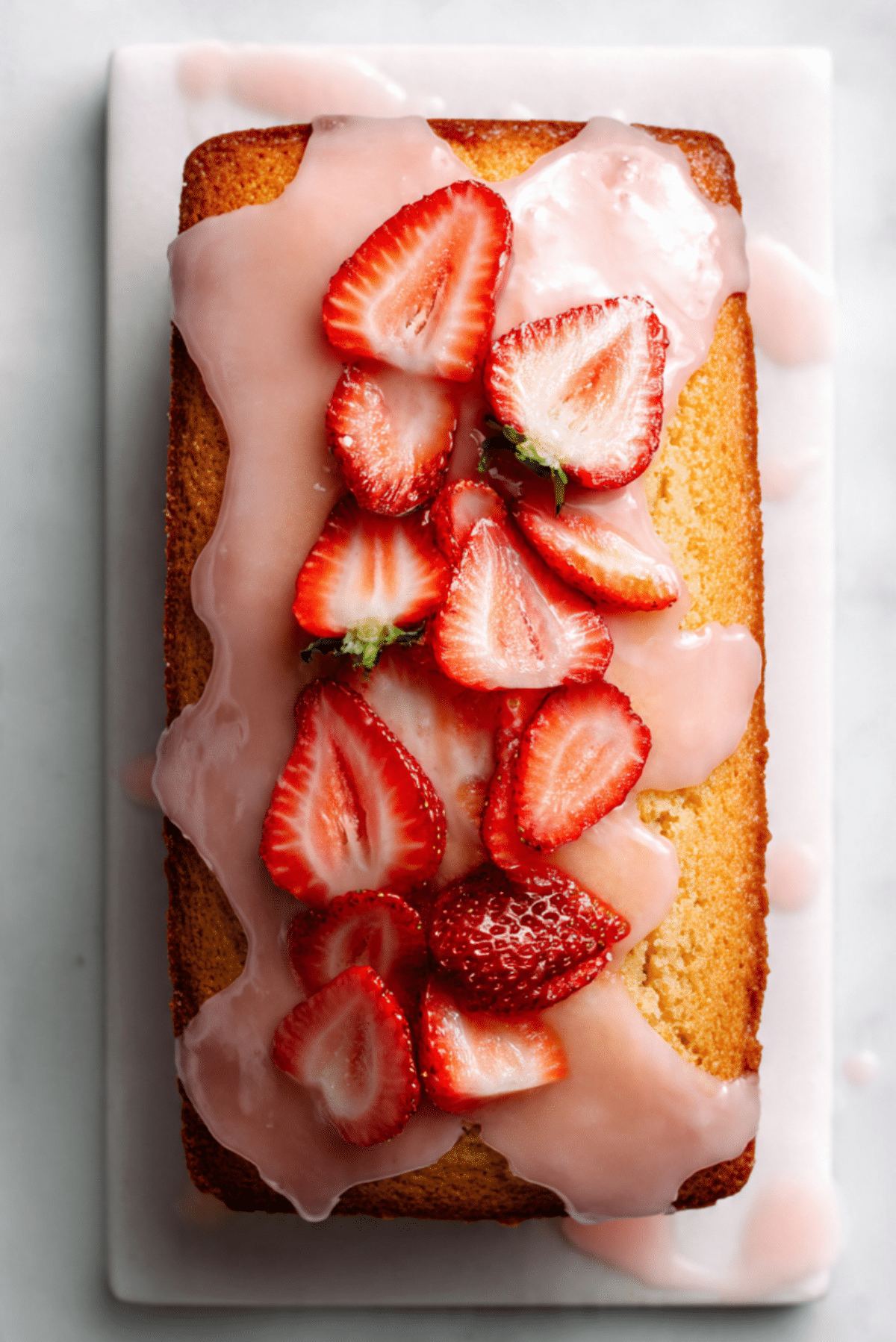 Strawberry Milkshake Pound Cake