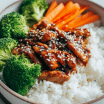 Rice Bowl with Teriyaki Chicken