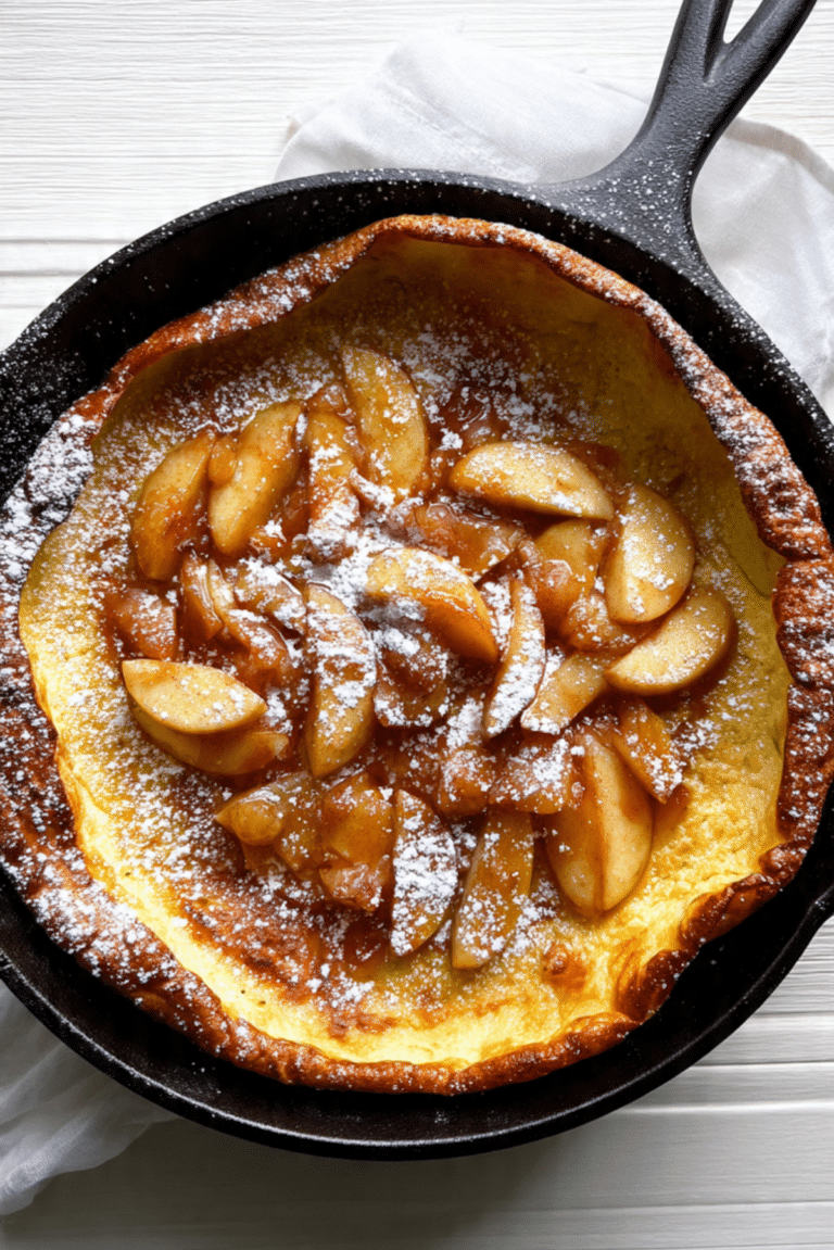 Apple Cinnamon German Pancake Recipe