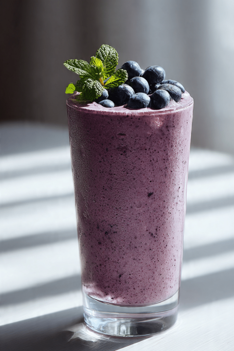 Creamy Blueberry Smoothie