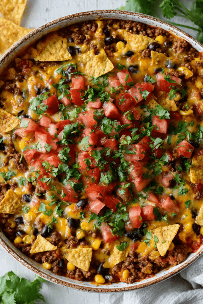 Crock Pot Taco Casserole