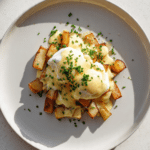Breakfast Poutine with Hollandaise Sauce