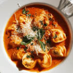 Cheesy Tomato Tortellini Soup Recipe