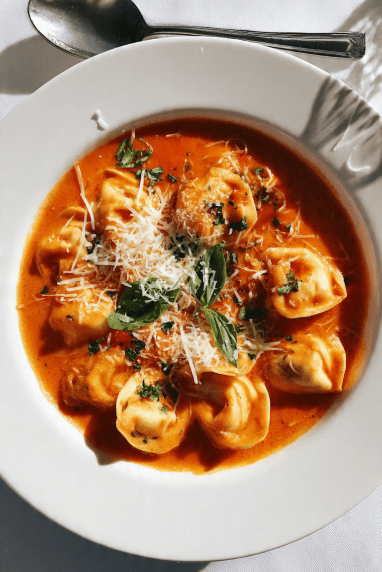 Cheesy Tomato Tortellini Soup Recipe