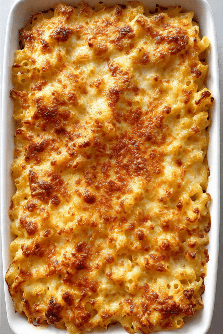Lighter Cheesy Pasta Bake