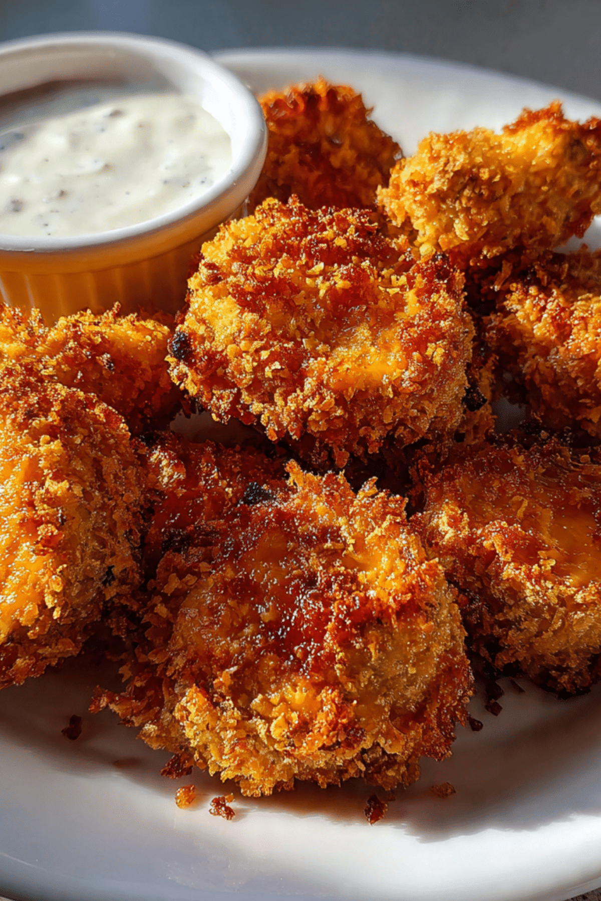 Fried Buffalo Artichoke Hearts