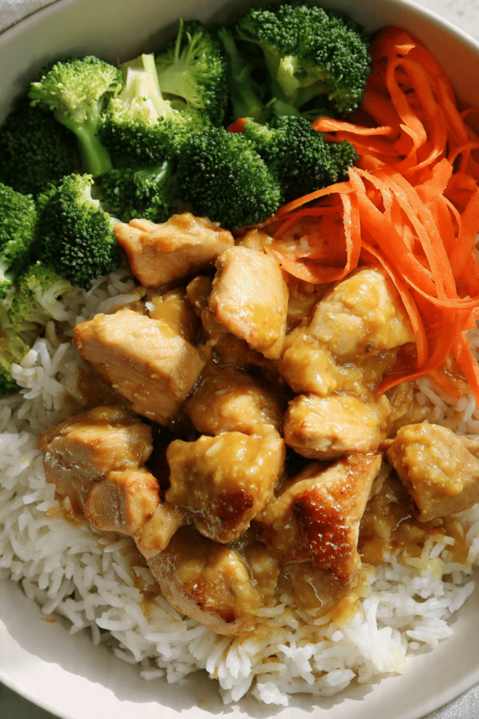 Honey Mustard Chicken & Rice Bowls