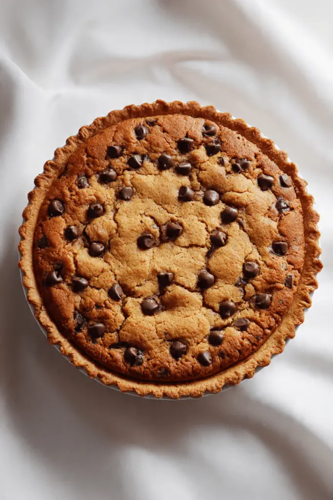 Chocolate Chip Funny Cake Pie