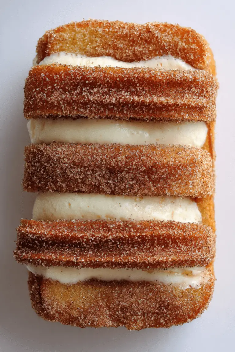 Churro French Toast Ice Cream Sandwich