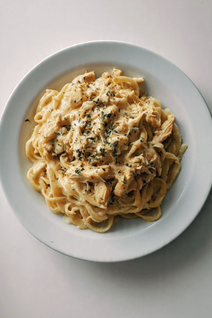 Creamy Crockpot Chicken Pasta