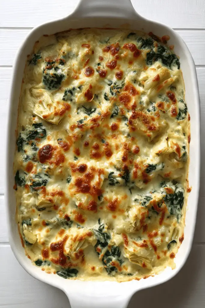 Spinach Artichoke Chicken Casserole