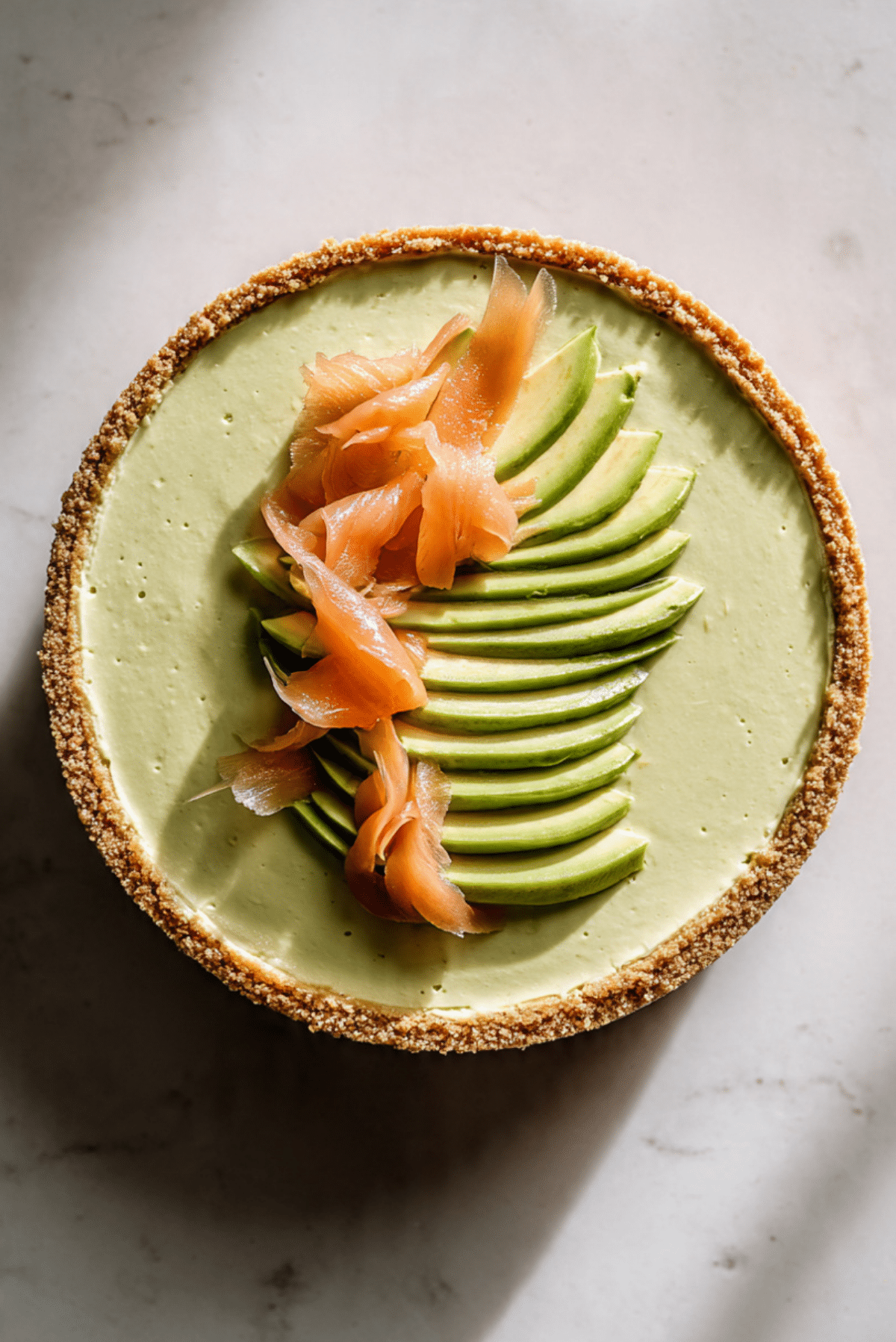 Avocado Salmon Cheesecake