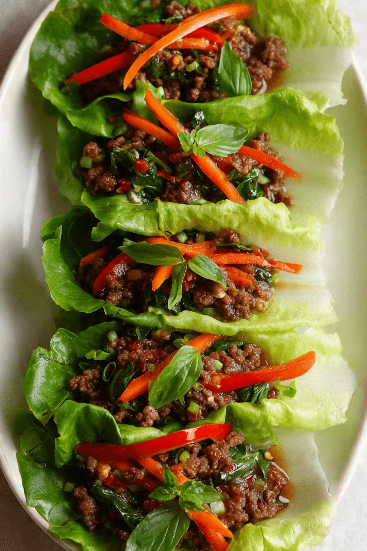 Thai Basil Beef Rolls