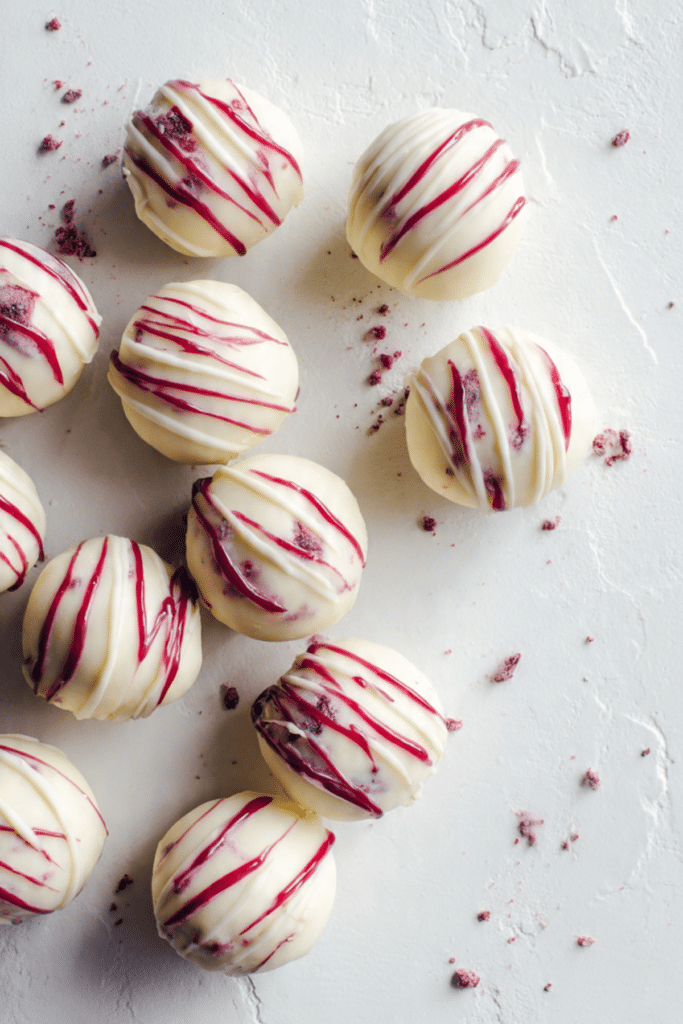 White Chocolate Raspberry Cheesecake Balls