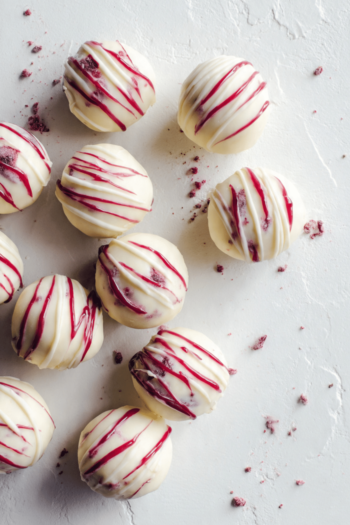 White Chocolate Raspberry Cheesecake Balls