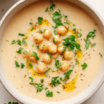 Creamy Garlic Chickpea Soup