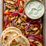 Sheet Pan Chicken Pitas with Herby Ranch Recipe
