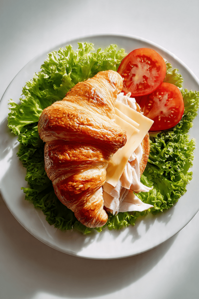 Juicy Turkey Croissant Sandwich