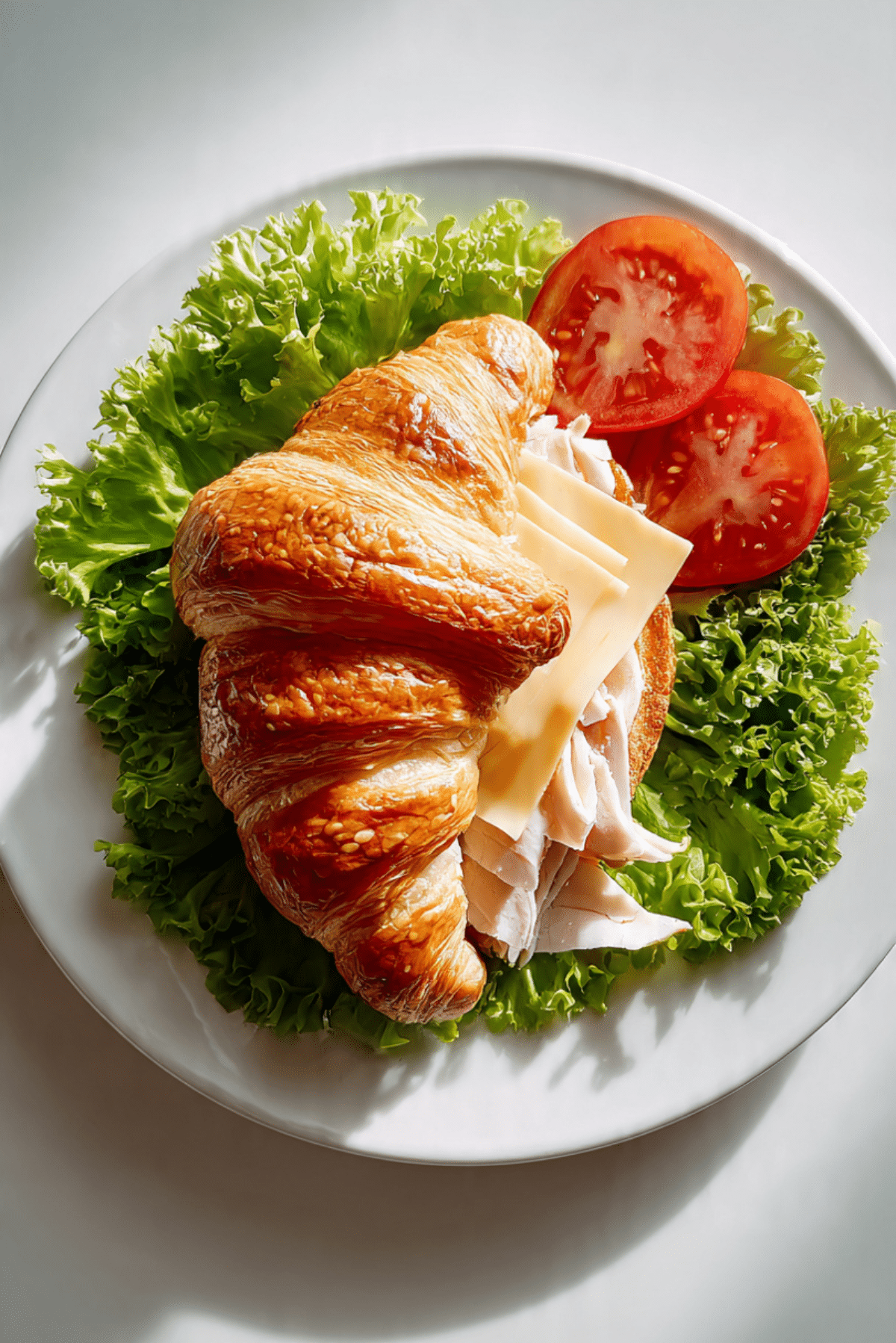 Juicy Turkey Croissant Sandwich