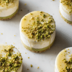Pistachio & Meyer Lemon Mousse Cakes