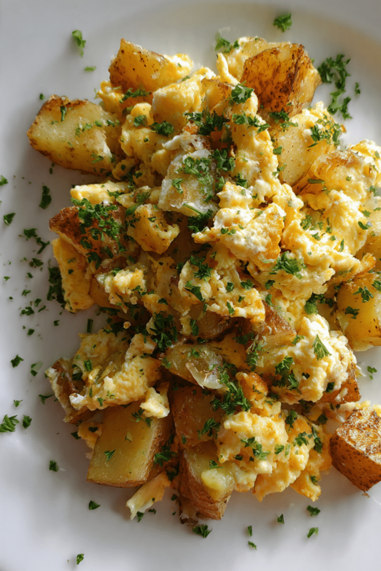 Potato Egg Scramble Recipe