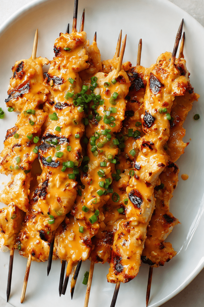Bang Bang Chicken Skewers