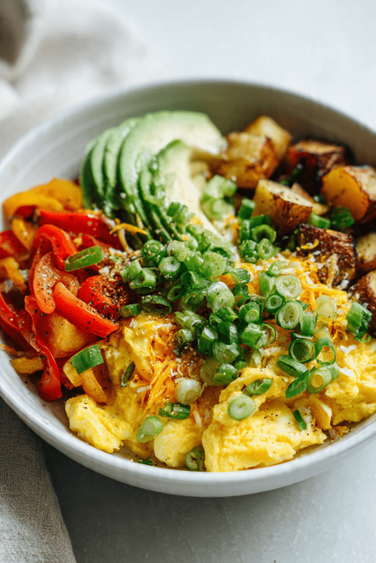 Loaded Scrambled Egg Bowls