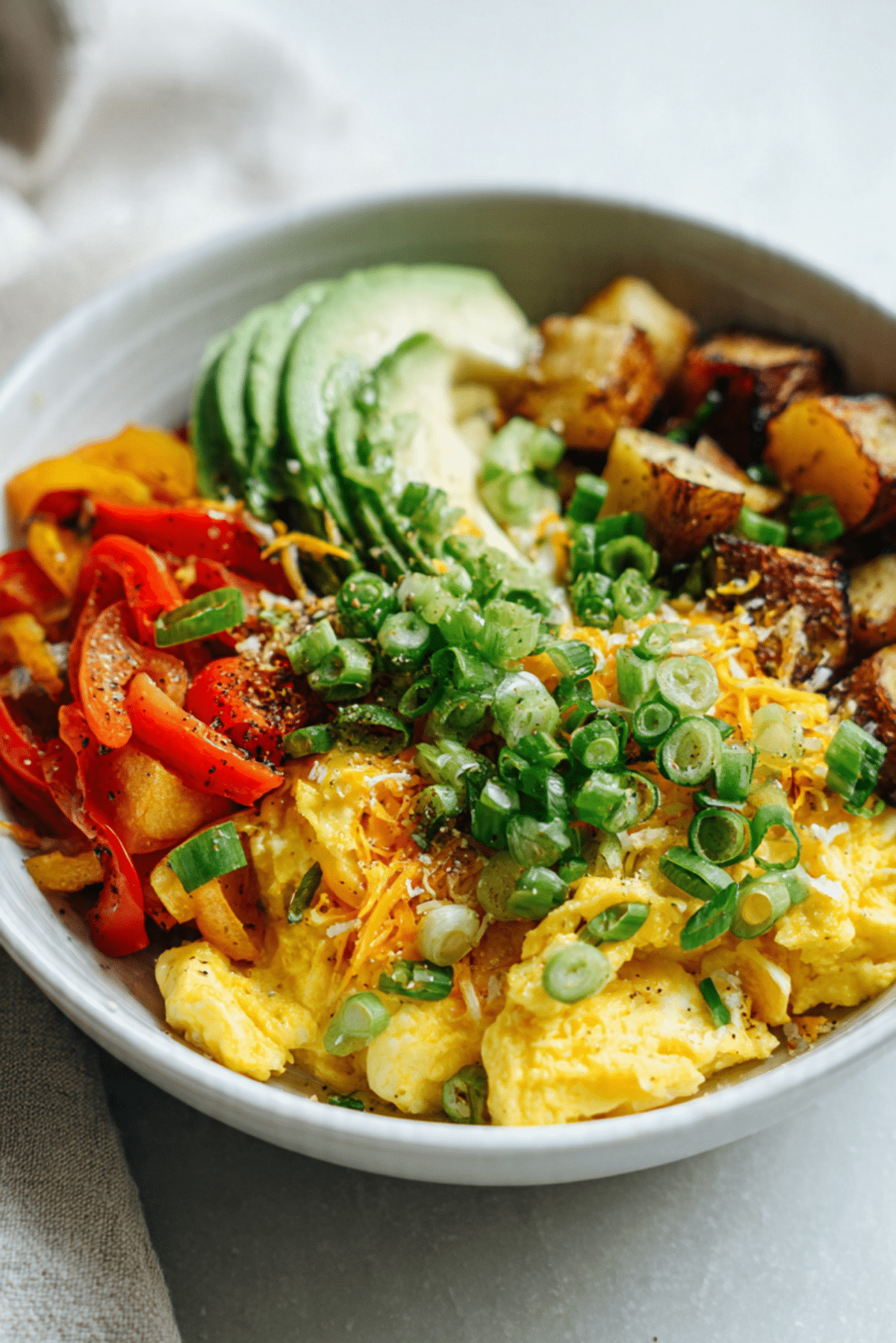 Loaded Scrambled Egg Bowls