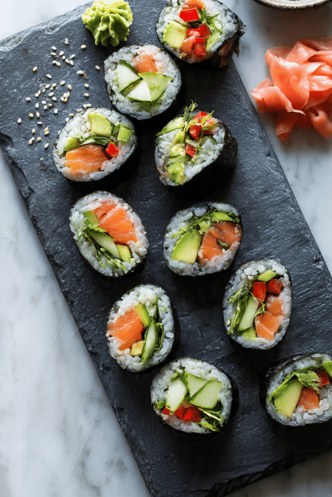 No-Rice Sushi Rolls (Keto-Friendly & Low-Carb)