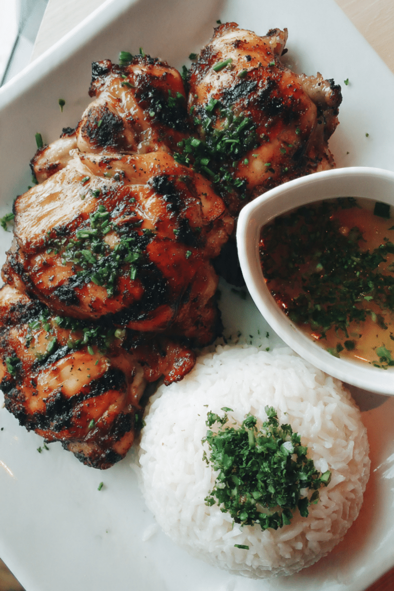 Grilled Chicken with Jasmine Rice
