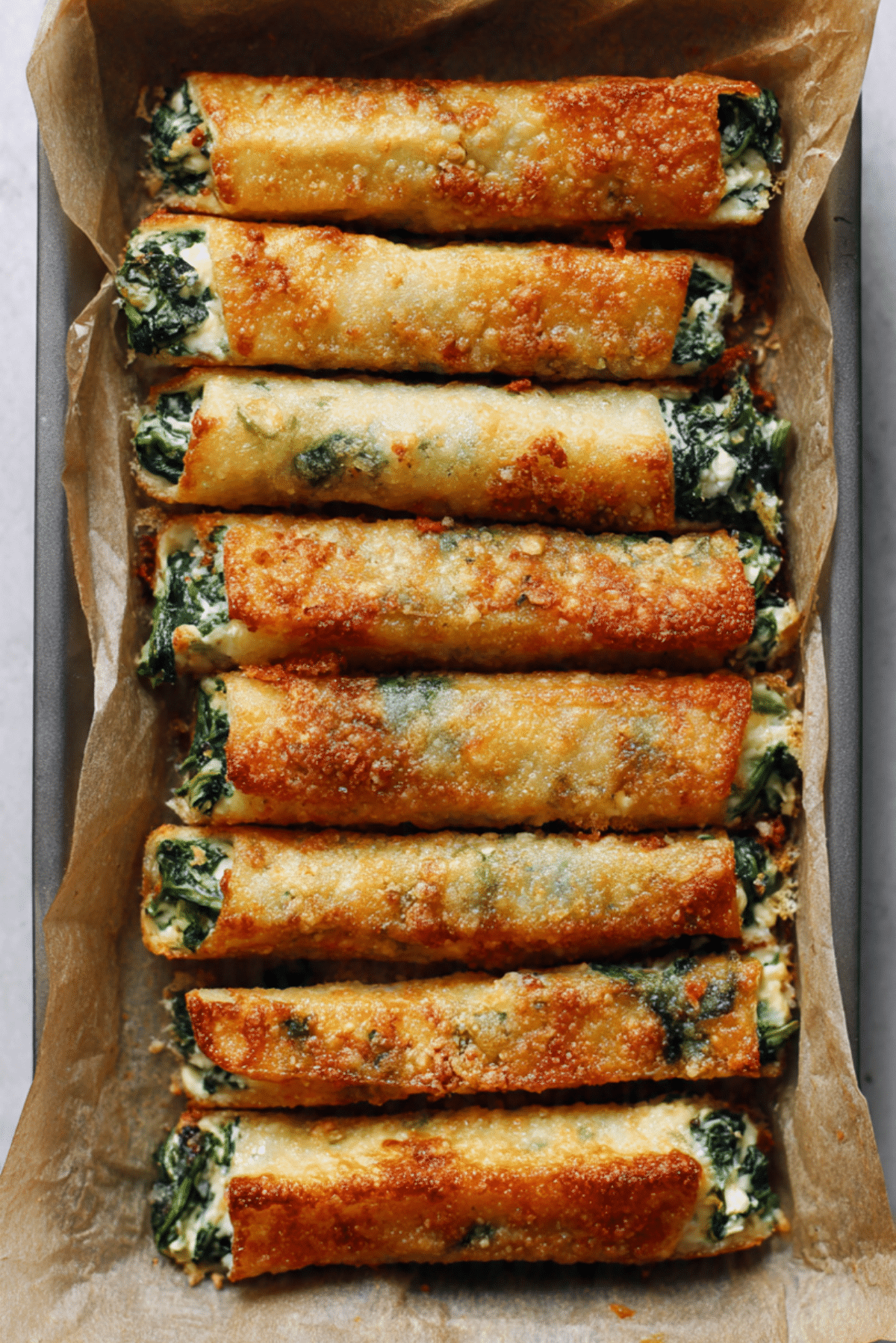 Cheesy Spinach and Ricotta Stuffed Potato Sticks Recipe