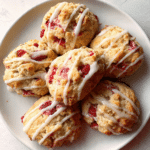 Glazed Gluten Free Strawberry Scones