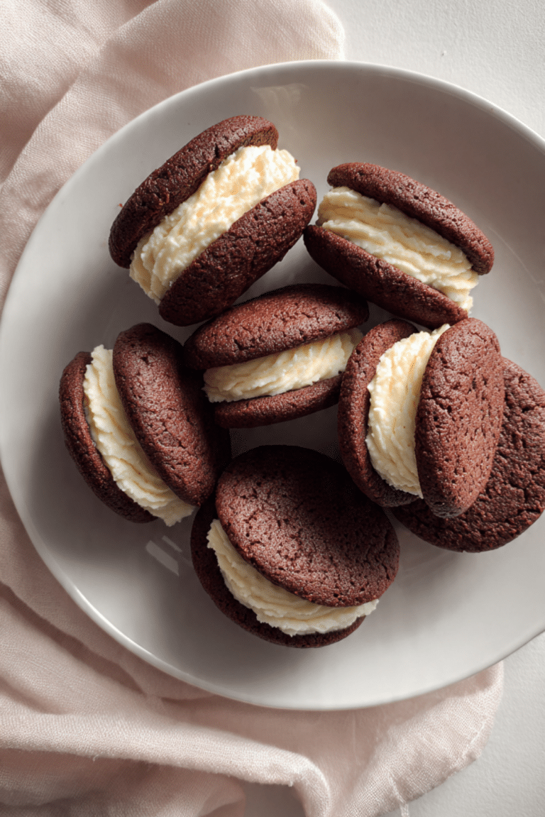 Brownie Cookie Sandwiches with Cookie Dough Buttercream Recipe