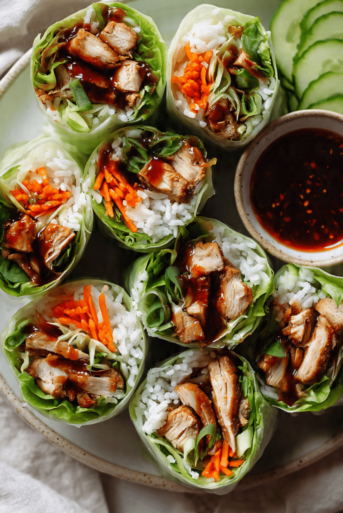 Sweet Chili Chicken Rice Wrap
