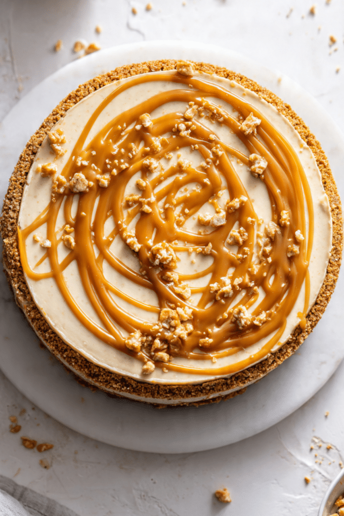 Salted Caramel Pretzel Cheesecake