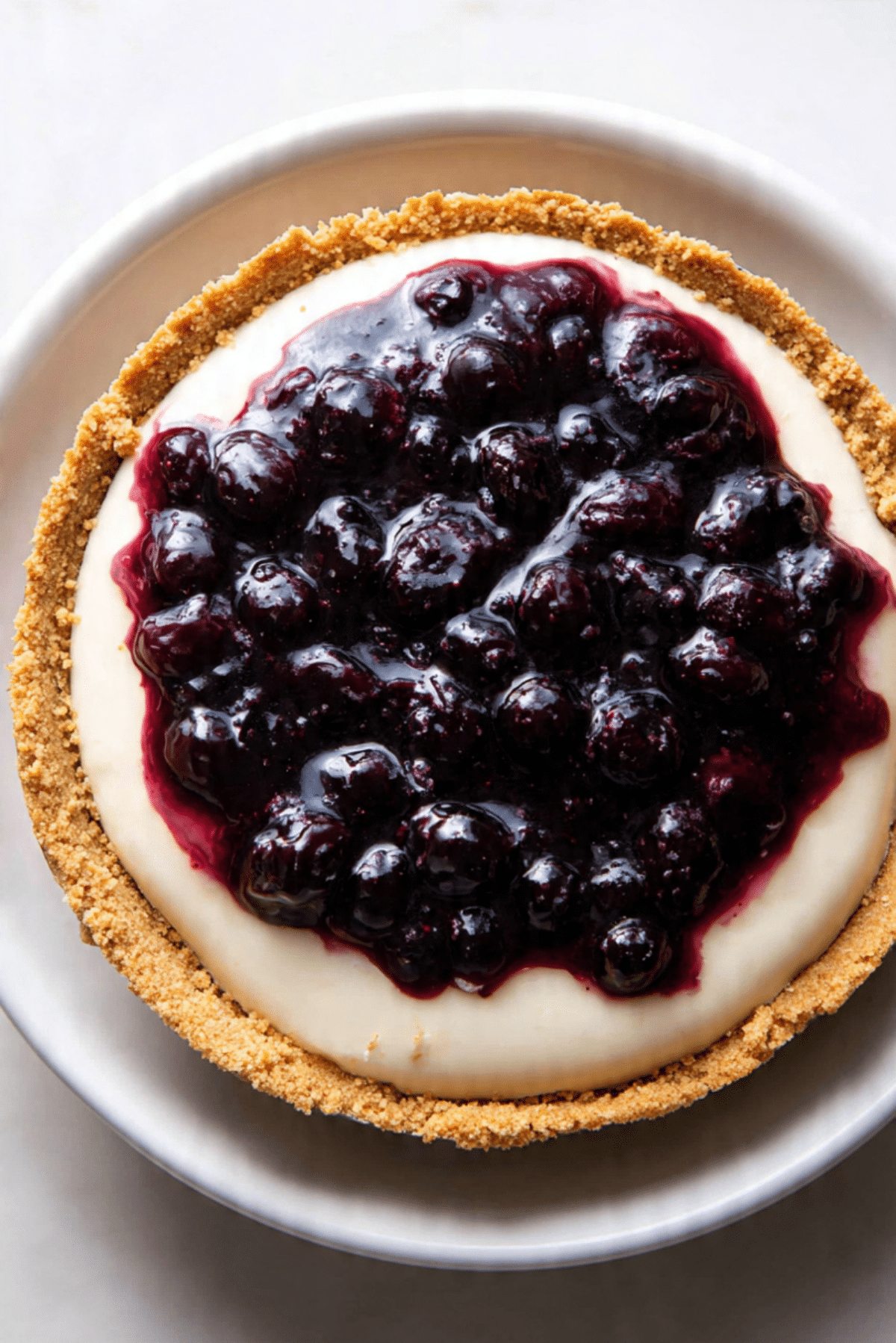 No-Bake Blueberry Jello Pie