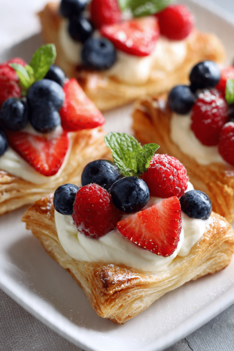 Fruit & Cream Cheese Breakfast Pastries