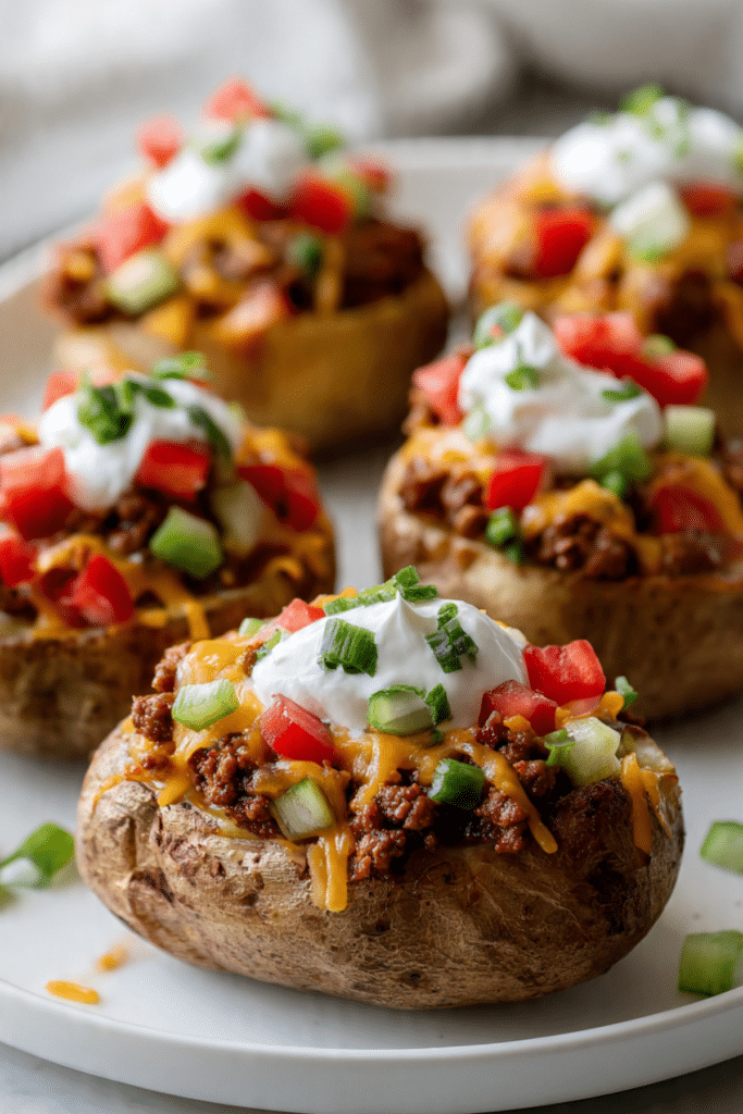 Cheeseburger Loaded Potatoes Recipe