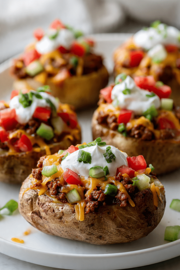 Cheeseburger Loaded Potatoes Recipe