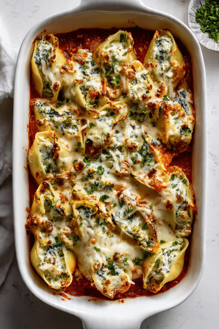 Baked Stuffed Pasta Shells