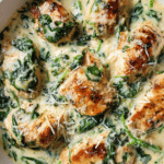 Lazy Creamy Spinach Chicken