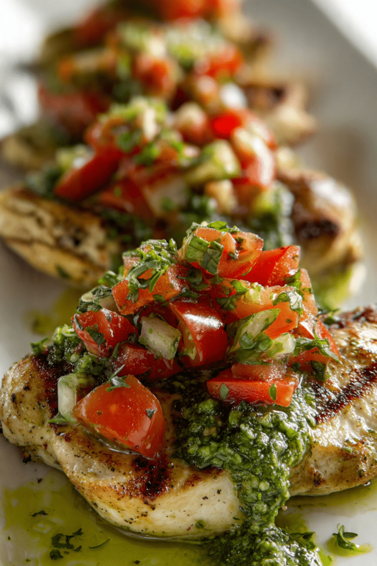 Pesto Bruschetta Chicken