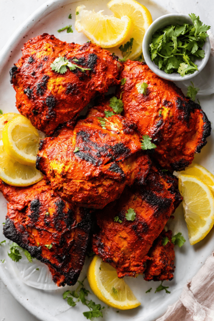 Oven Baked Tandoori Chicken Thighs
