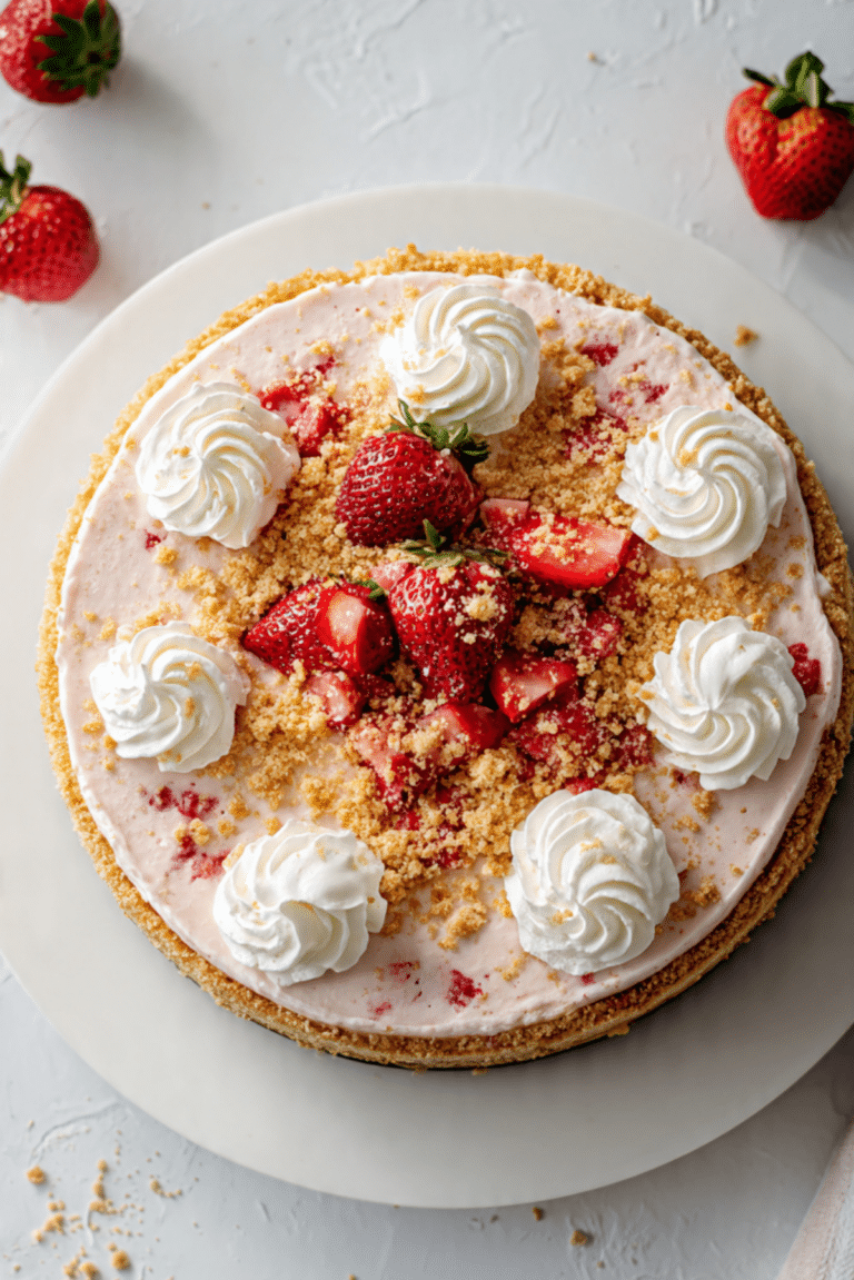 Strawberry Crunch Cheesecake