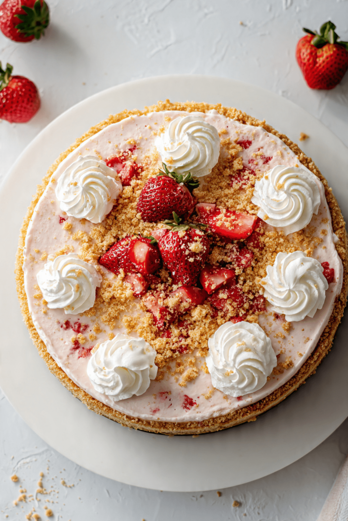 Strawberry Crunch Cheesecake