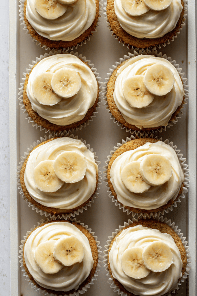 Banana Cream Cheese Cupcakes